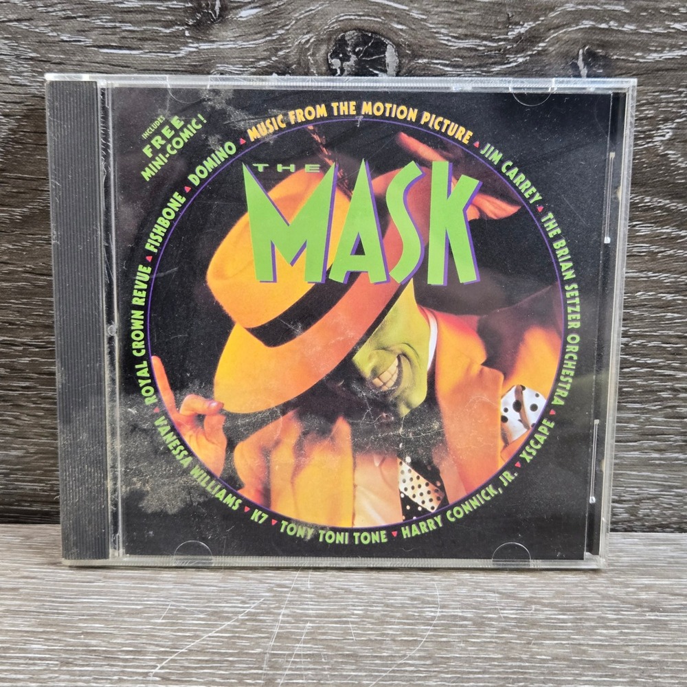 The Mask Soundtrack CD Jim Carrey 1994 Swing Jazz Pop Tested